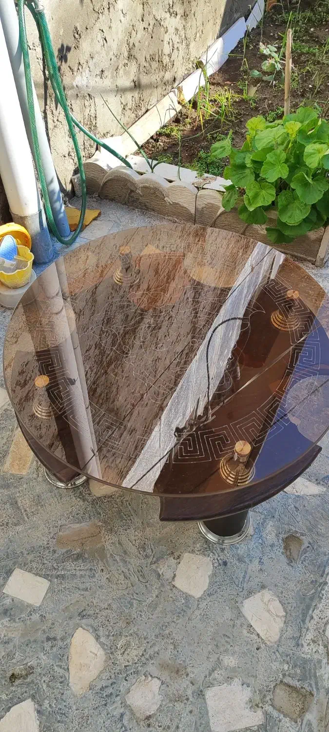 میز عسلی گرد درحد نو|مبلمان خانگی و میز عسلی|آستانه اشرفیه, |دیوار