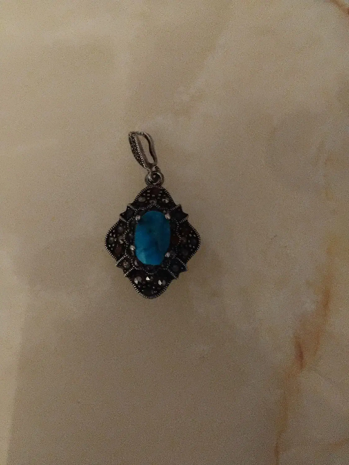 آویز نقره و فیروزه|جواهرات|کرج, کیانمهر|دیوار