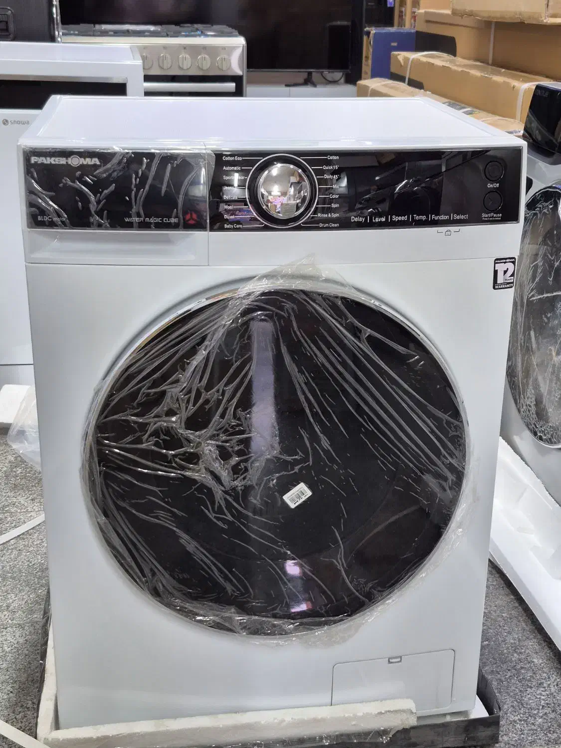 لباسشویی ۸ کیلویی پاکشوما لمسی 40808 موتورBldc|ماشین لباسشویی و خشککن لباس|مشهد, توس (بلوار توس)|دیوار