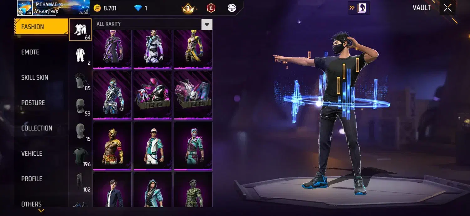 فری فایر  فقط طاق|کنسول، بازی ویدئویی و آنلاین|ایلام, |دیوار