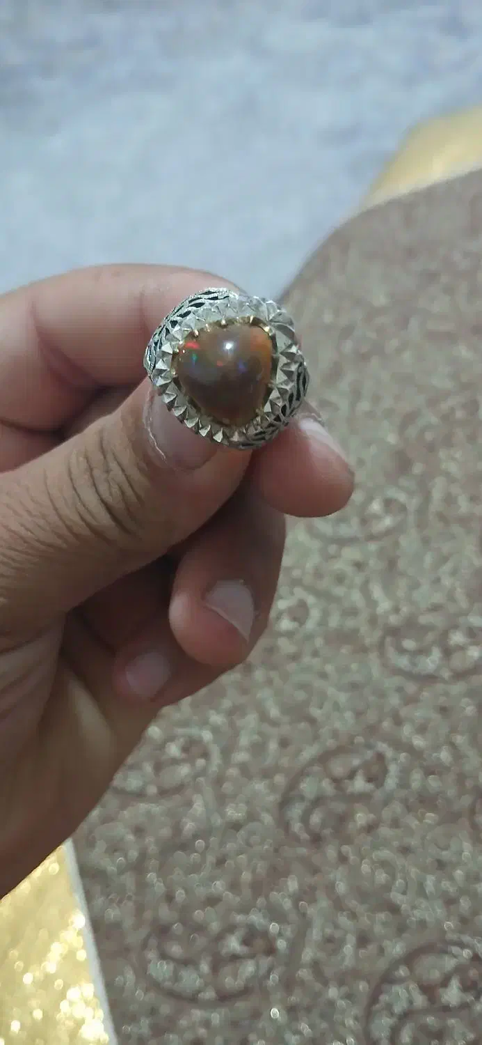 انگشتر اوپال اتیوپی|جواهرات|کرمانشاه, |دیوار