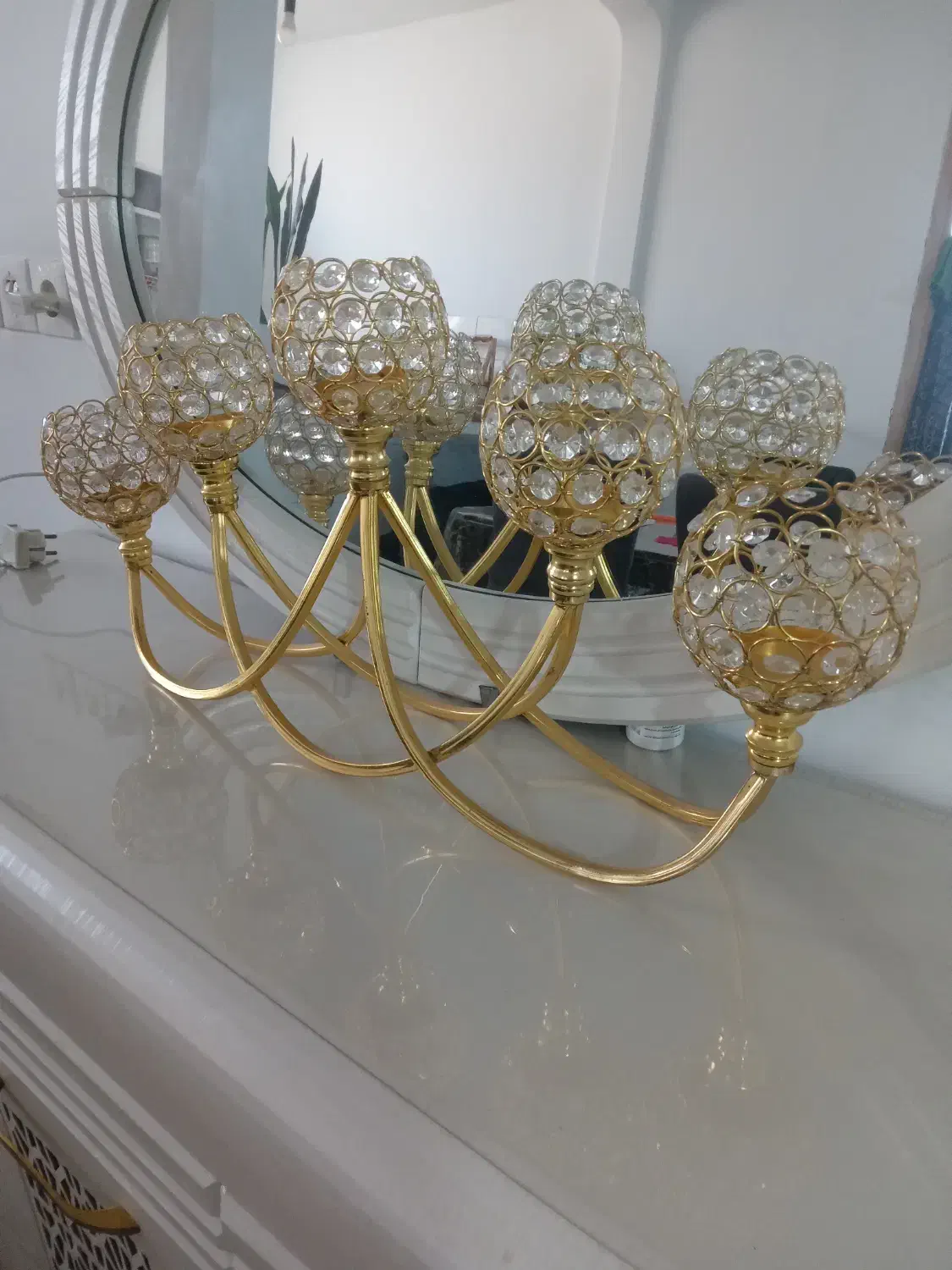 شمعدانی پنج تایی|صنایع دستی و سایر لوازم تزئینی|خوی, |دیوار