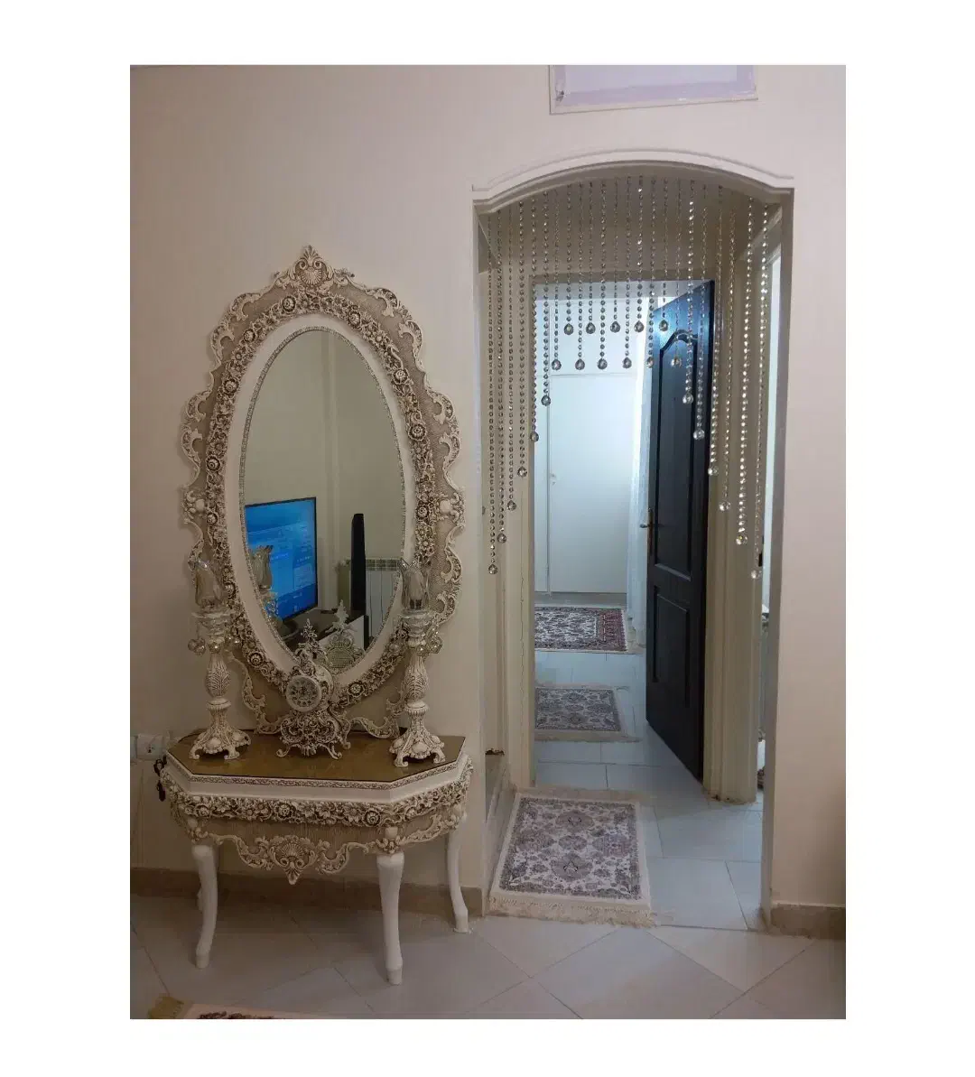 آینه و شمعدان|آینه|تهران, والفجر (افسریه)|دیوار