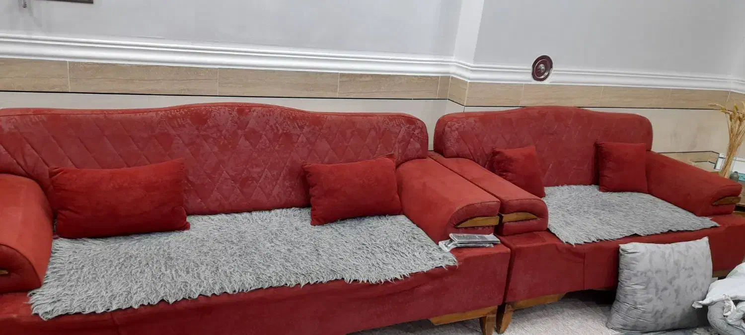 مبلمان اقلیما ۷ نفره|مبلمان خانگی و میز عسلی|گراش, |دیوار