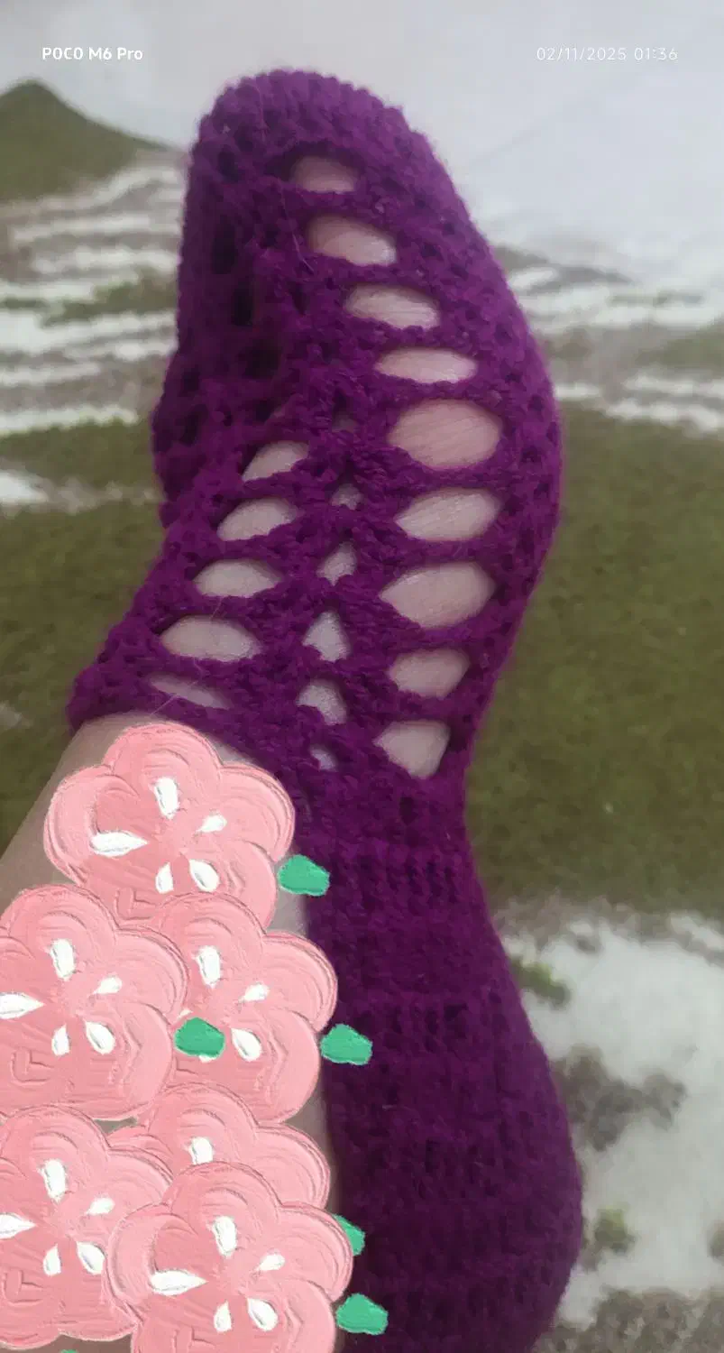 فروش کفشهای رو فرشی بافتنی زنانه و دخترانه دستباف|کیف، کفش، کمربند|شیراز, کفترک|دیوار