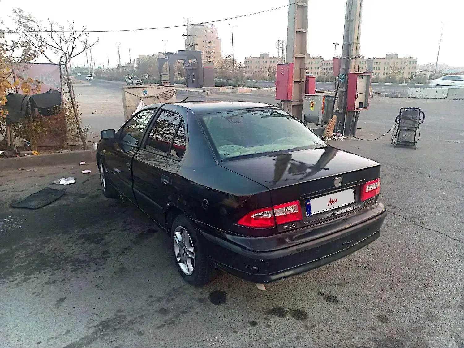 سمند مشکی EF7|خودرو سواری و وانت|قم, بنیاد|دیوار