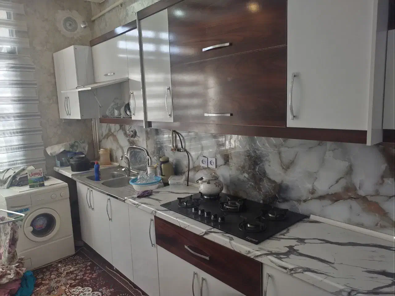 واحد اصلانی 85 90 متری همکف فول بازسازی|فروش آپارتمان|مشهد, شهرک بهارستان|دیوار