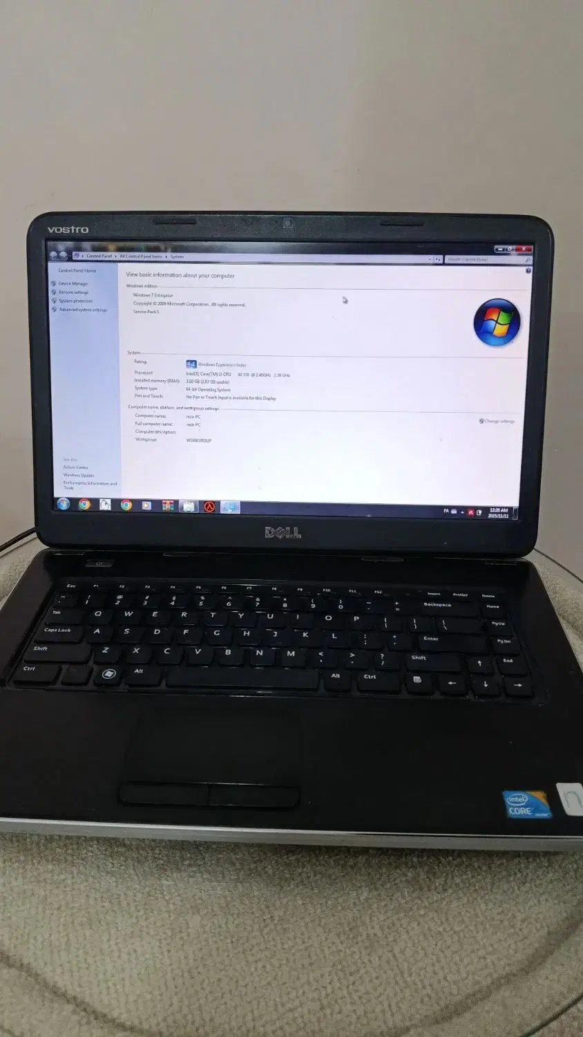 لپ تاپ Dell وسترو core3 در حدنو|رایانه همراه|کرج, کوی مدرس|دیوار