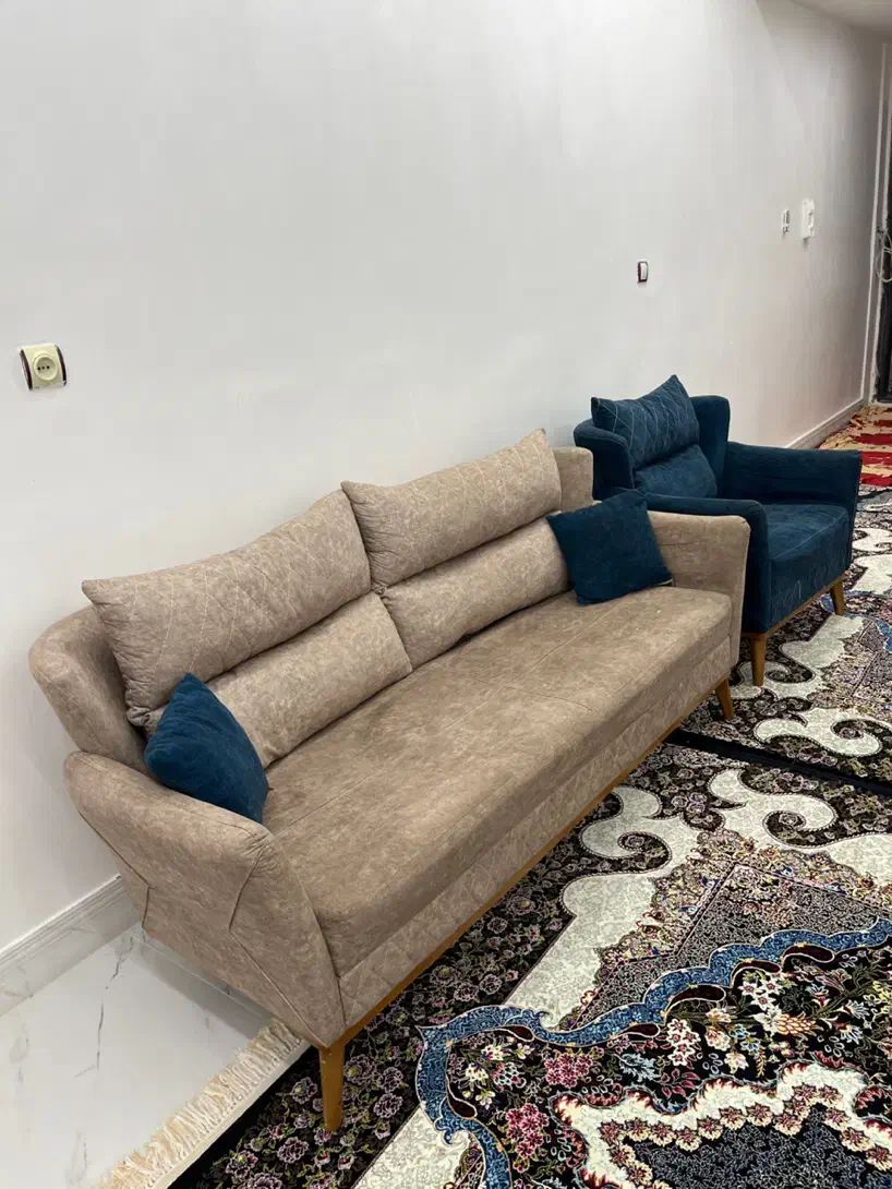 مبل ۷ نفره جمع و جور|مبلمان خانگی و میز عسلی|تاکستان, |دیوار