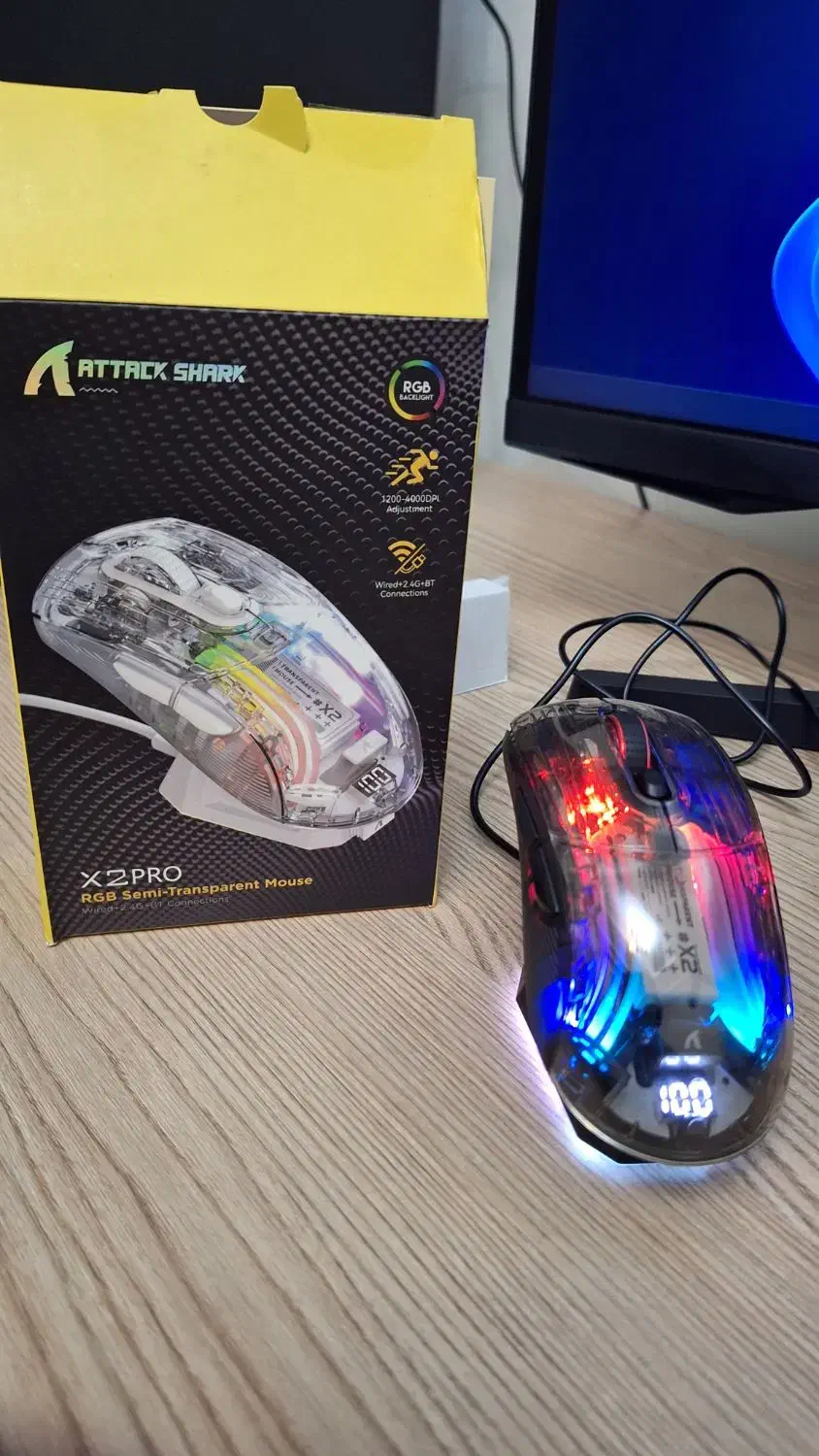 موس Attack Shark X2 Pro|قطعات و لوازم جانبی رایانه|تهران, یوسف‌آباد|دیوار