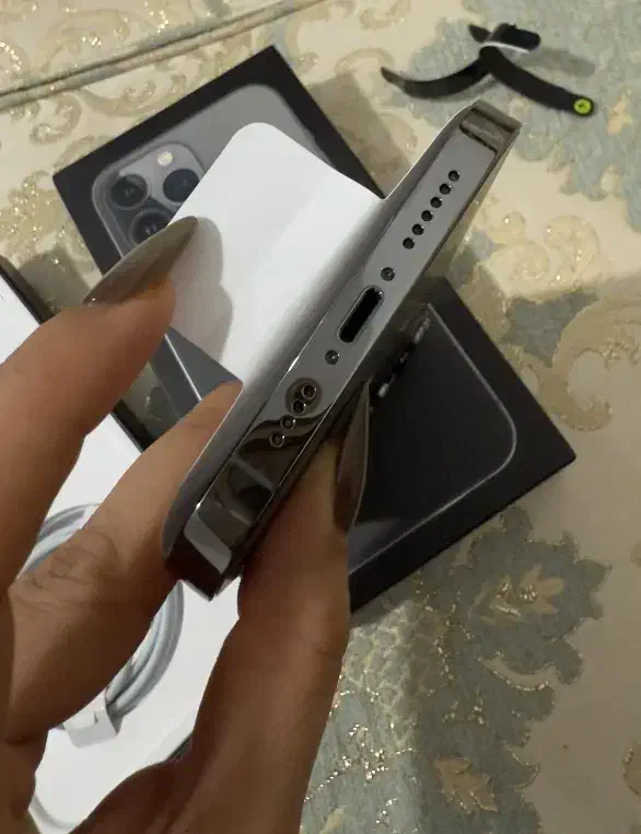 آیفون ۱۳ پرومکس نو مشکی دوسیم باطری۱۰۰|موبایل|جیرفت, |دیوار