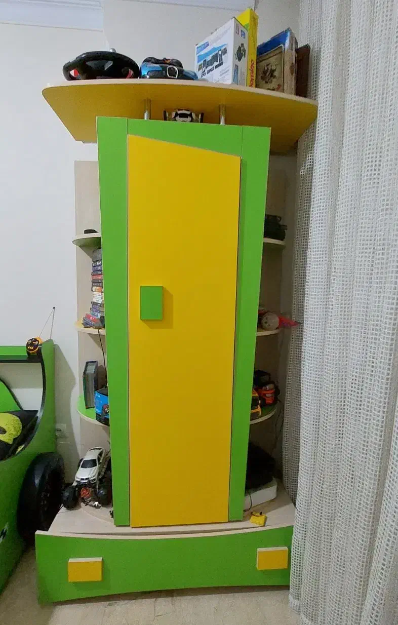 سرویس خواب mdf مدل ماشین مسابقه ای چراغ دار|تخت و سرویس خواب|تهران, شهران شمالی|دیوار