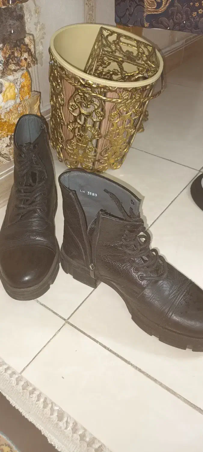 پوتین چرم اصل|کیف، کفش، کمربند|چهاردانگه (تهران), |دیوار