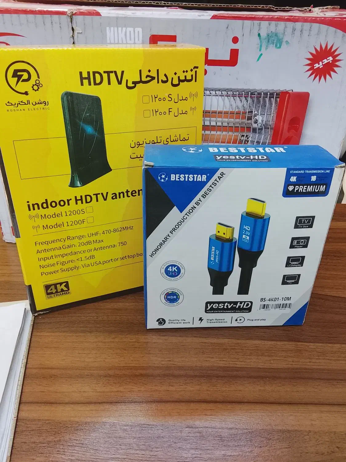 آنتن رویزی پ برقی و کابل HDMI|صوتی و تصویری|رودهن, |دیوار