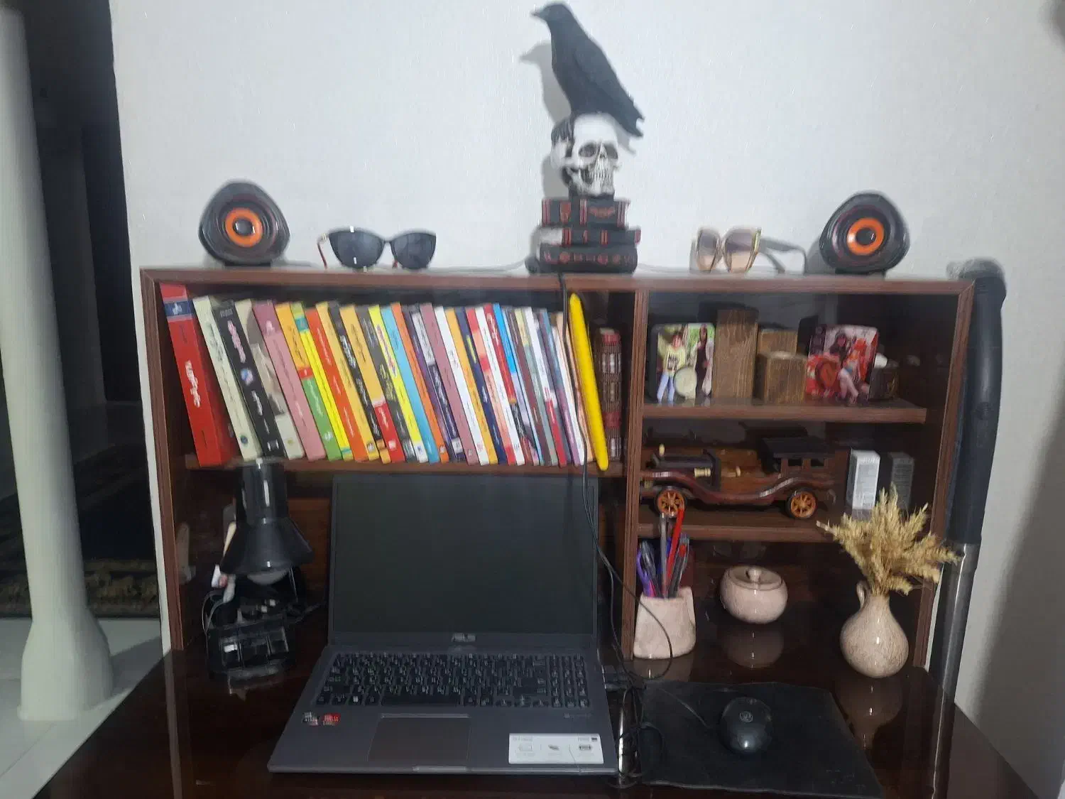 کتابخانه همراه با کشووکمد ۲ طبقه|میز تحریر و کامپیوتر|قرچک, مهدیه|دیوار