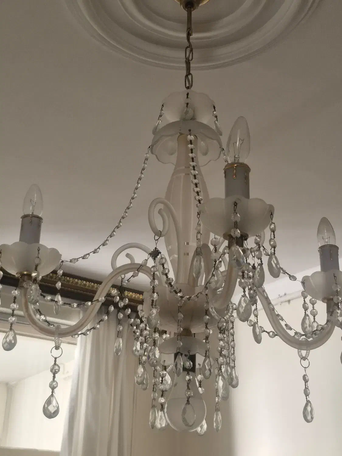 لوستر چهار شاخه|لوستر و چراغ آویز|زنجان, |دیوار