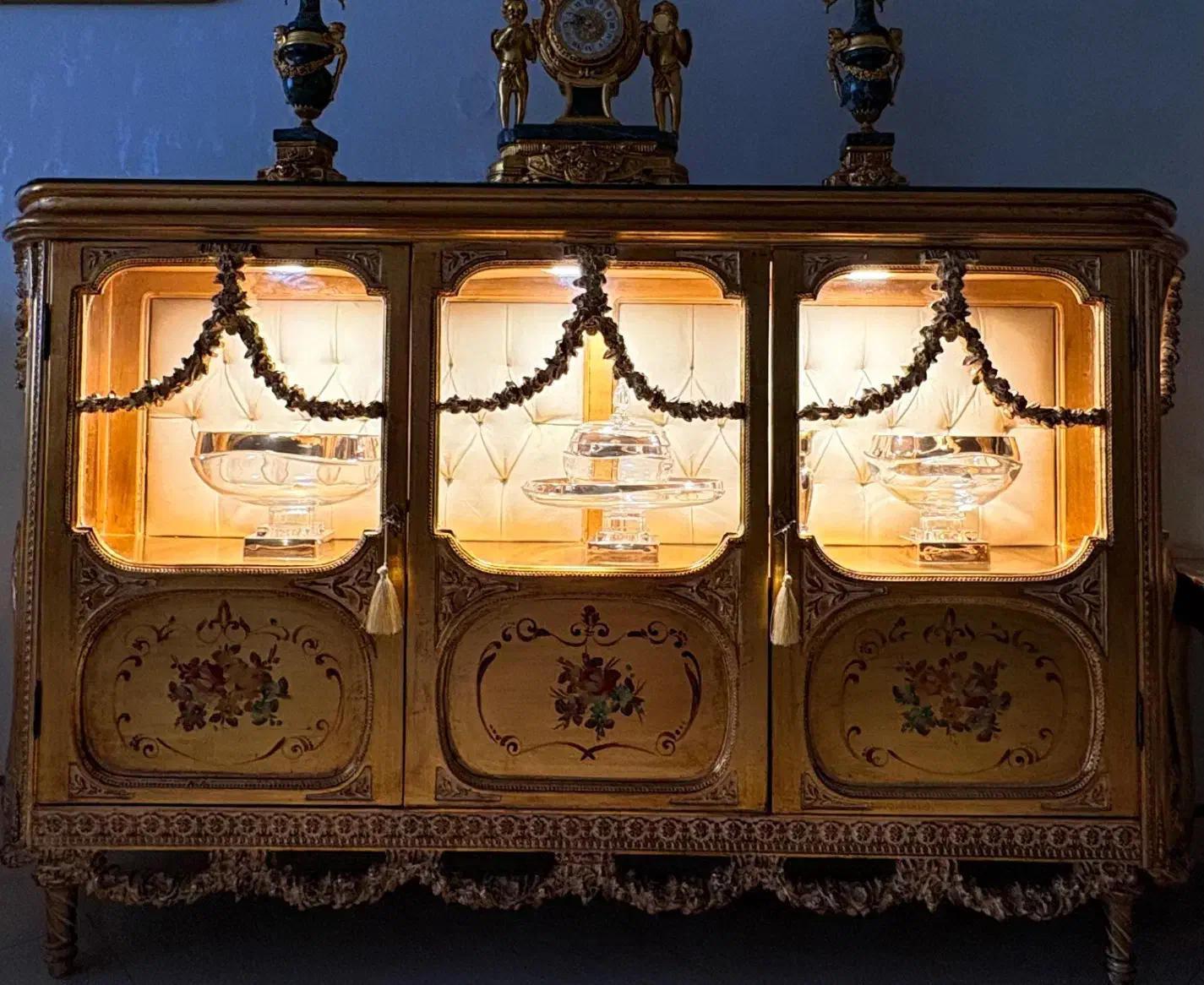 کنسول و ساعت شمعدان ست|بوفه، ویترین، کنسول|ری, دیلمان|دیوار