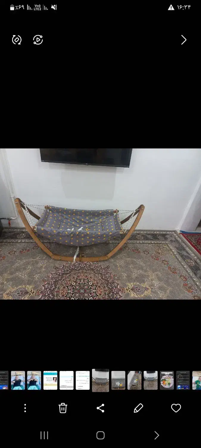 گهواره کودک|اسباب و اثاث بچه|لاهیجان, شهرک سلمان فارسی|دیوار