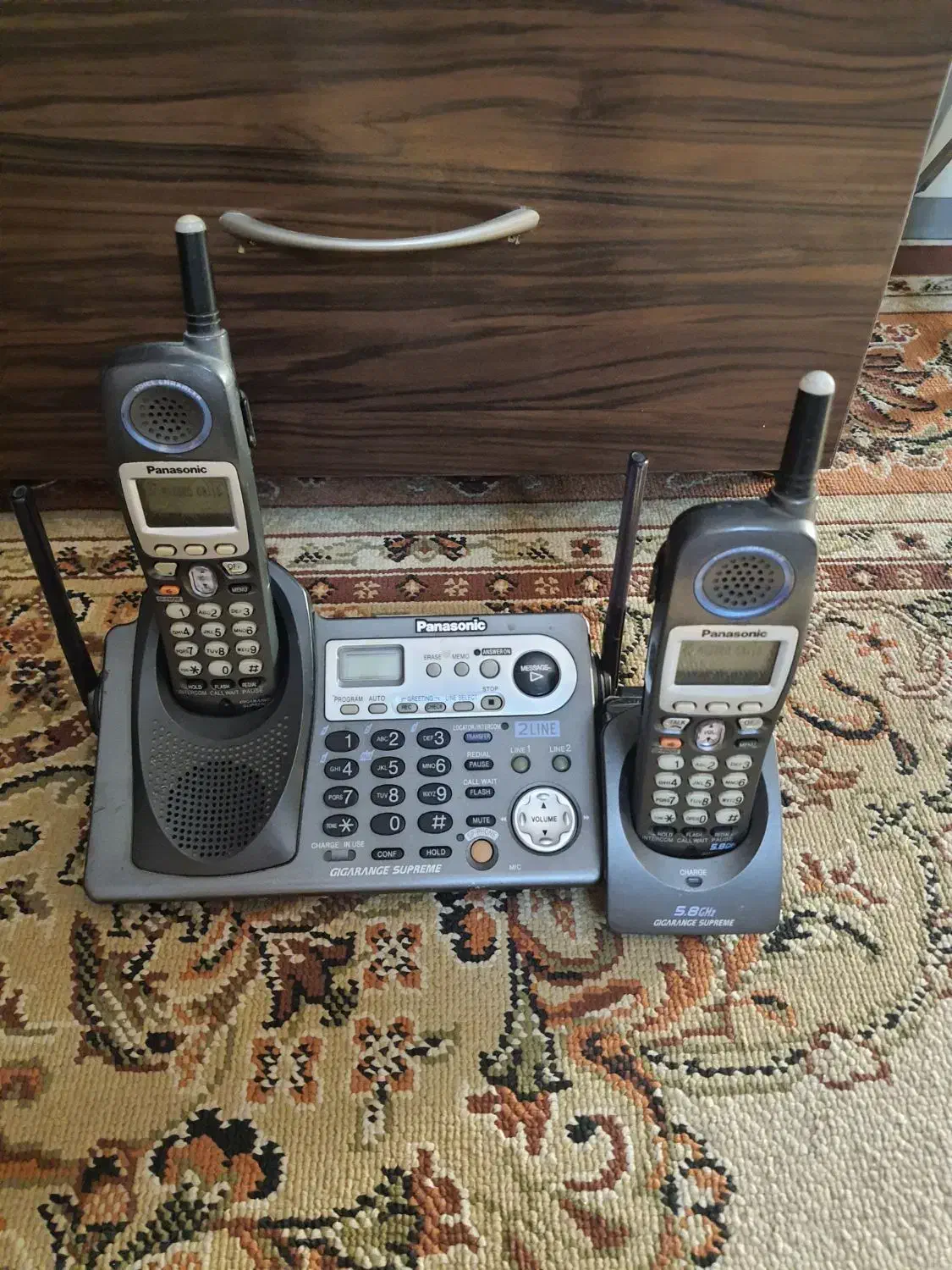 تلفن بیسم پاناسونیک|تلفن رومیزی|تهران, چوب تراش|دیوار