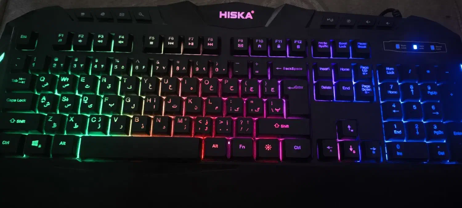 کیبورد گیمینگ مدل هیسکا|قطعات و لوازم جانبی رایانه|قزوین, |دیوار