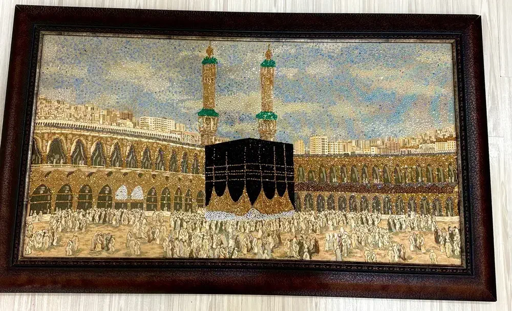 تابلو طرح مکه|تابلو فرش|ارومیه, |دیوار