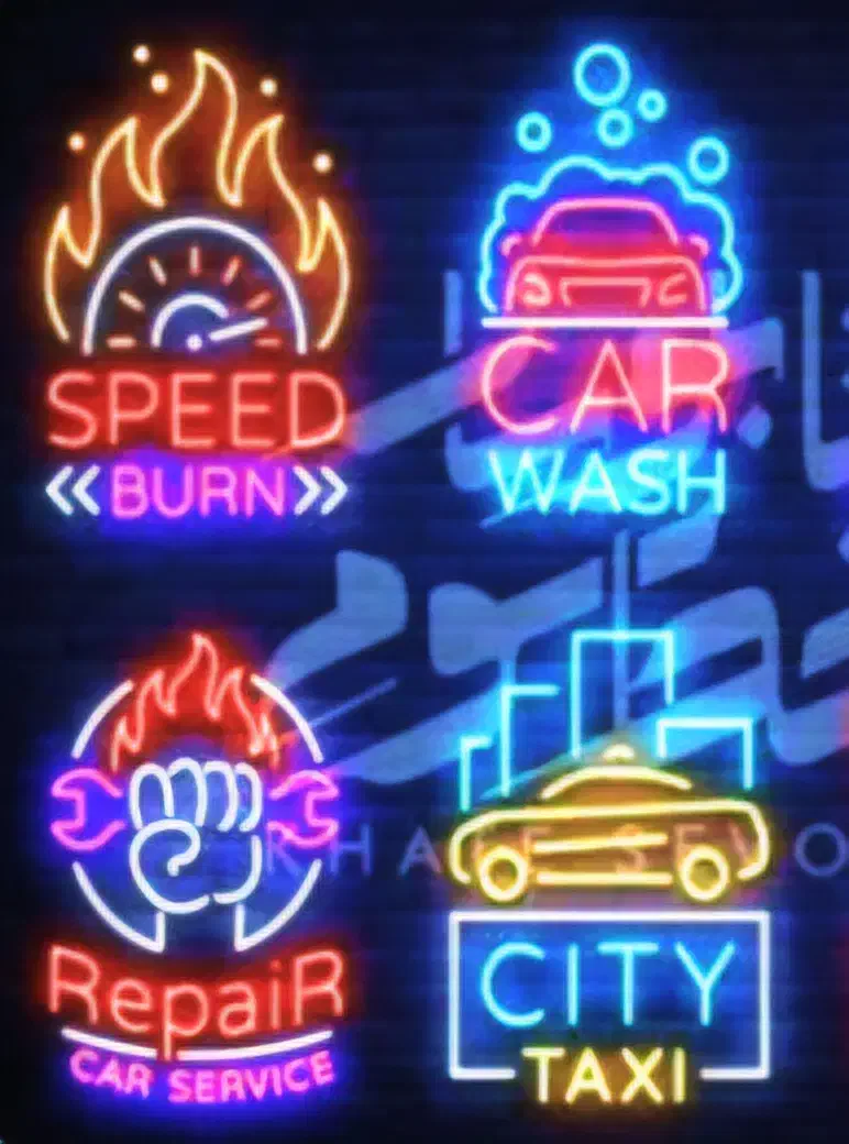 طراحی و ساخت تابلو نئون|ریسه و چراغ تزئینی|کرمان, |دیوار