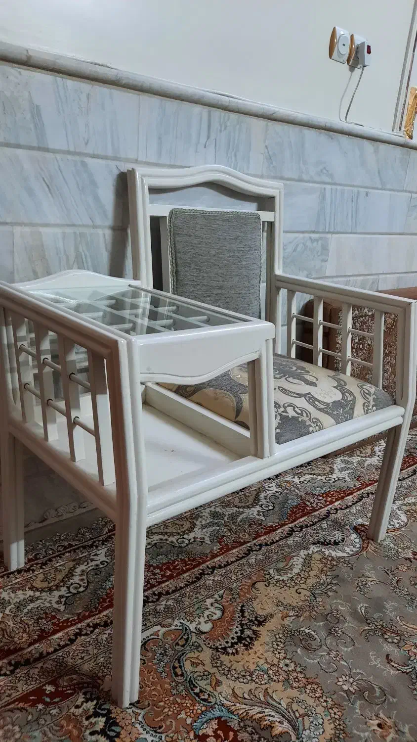 میز تلفن کامل چوب|میز تلفن|قم, آزادگان|دیوار