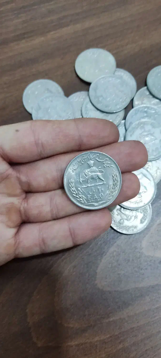 ۲۰ عدد سکه بیست ریال فائو|کلکسیون سکه، تمبر، اسکناس|ورامین, ورامین|دیوار