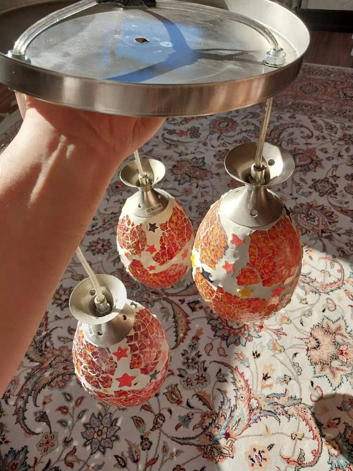 لوستر|لوستر و چراغ آویز|هشتگرد, شهرک بعثت|دیوار