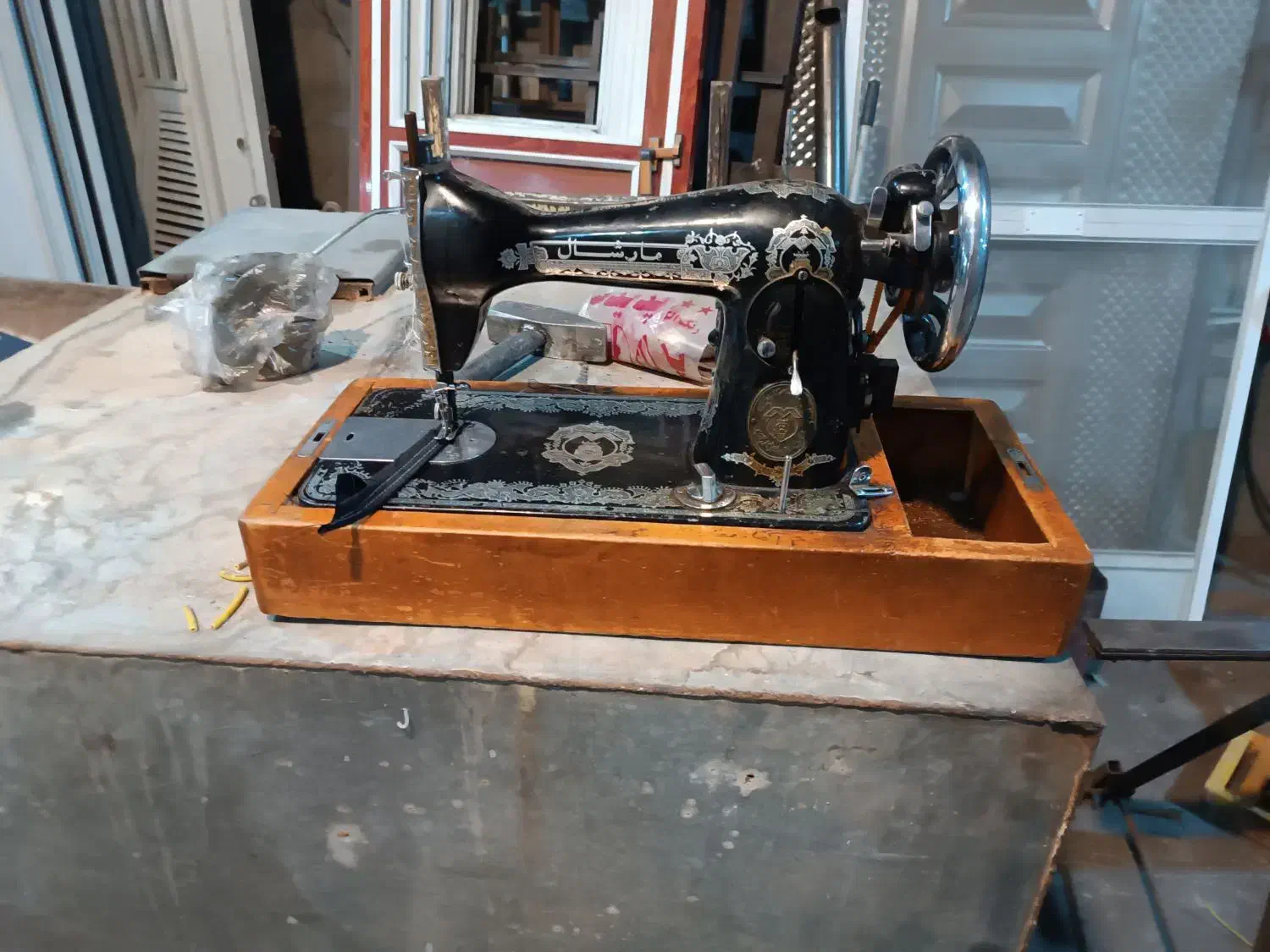 فروش چرخ خیاطی مارشال با پدال|چرخ خیاطی و ریسندگی|جهرم, |دیوار