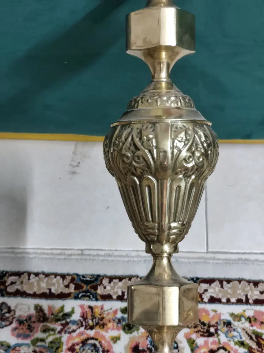 قلیون یک ونیم متری برنجی|کلکسیون و سرگرمی|تهران, مینای شمالی (مخبر)|دیوار