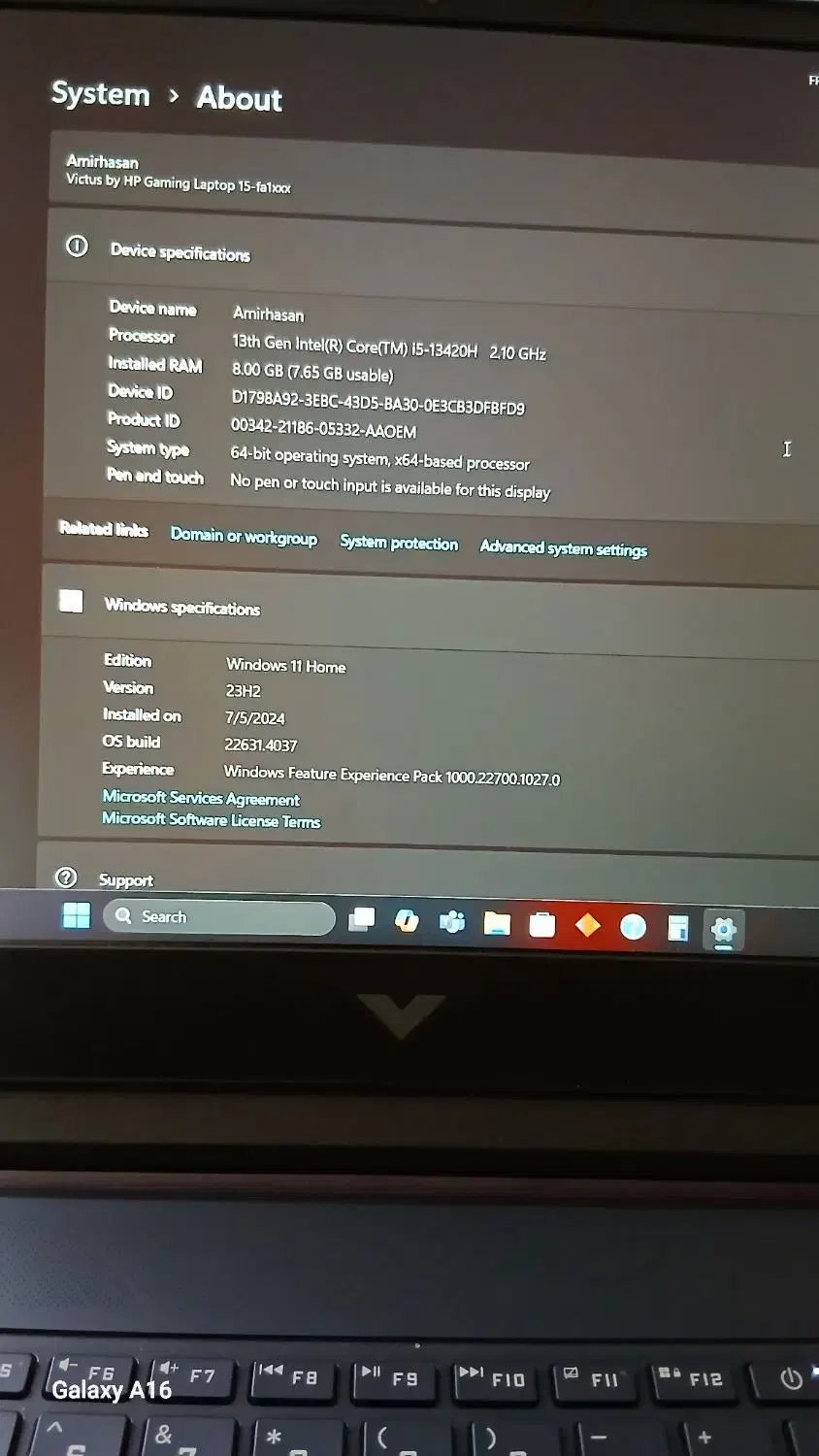 لپتاپ hp victus 15 gaming|رایانه همراه|تهران, افسریه جنوبی|دیوار