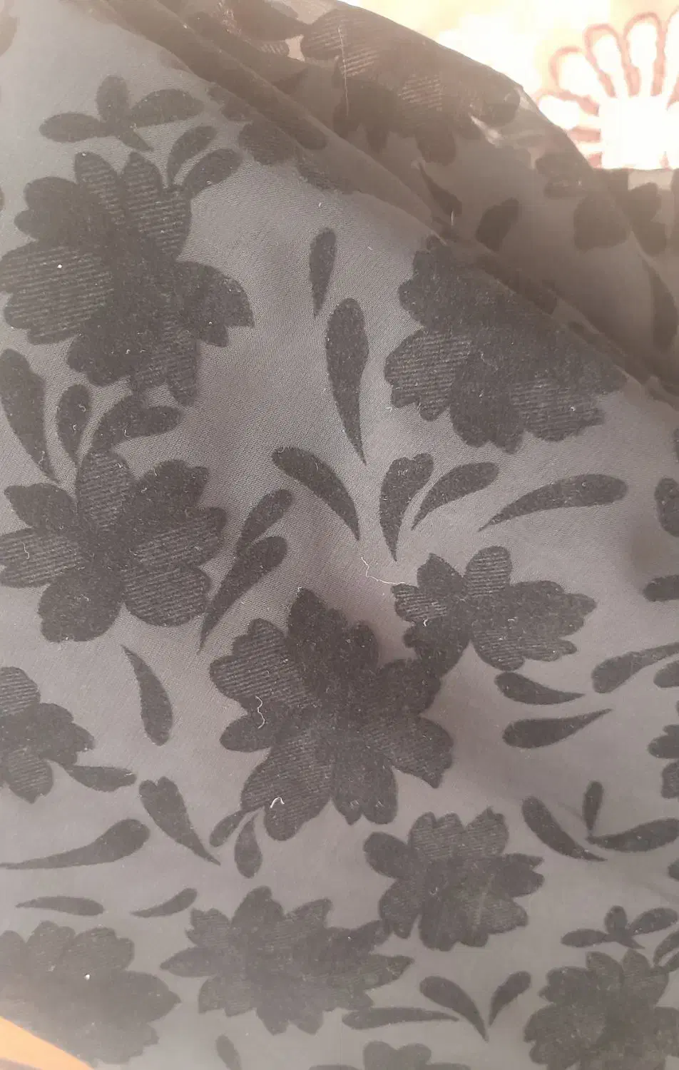 چادرمشکی گل مخمل|لباس|خمینیشهر, |دیوار