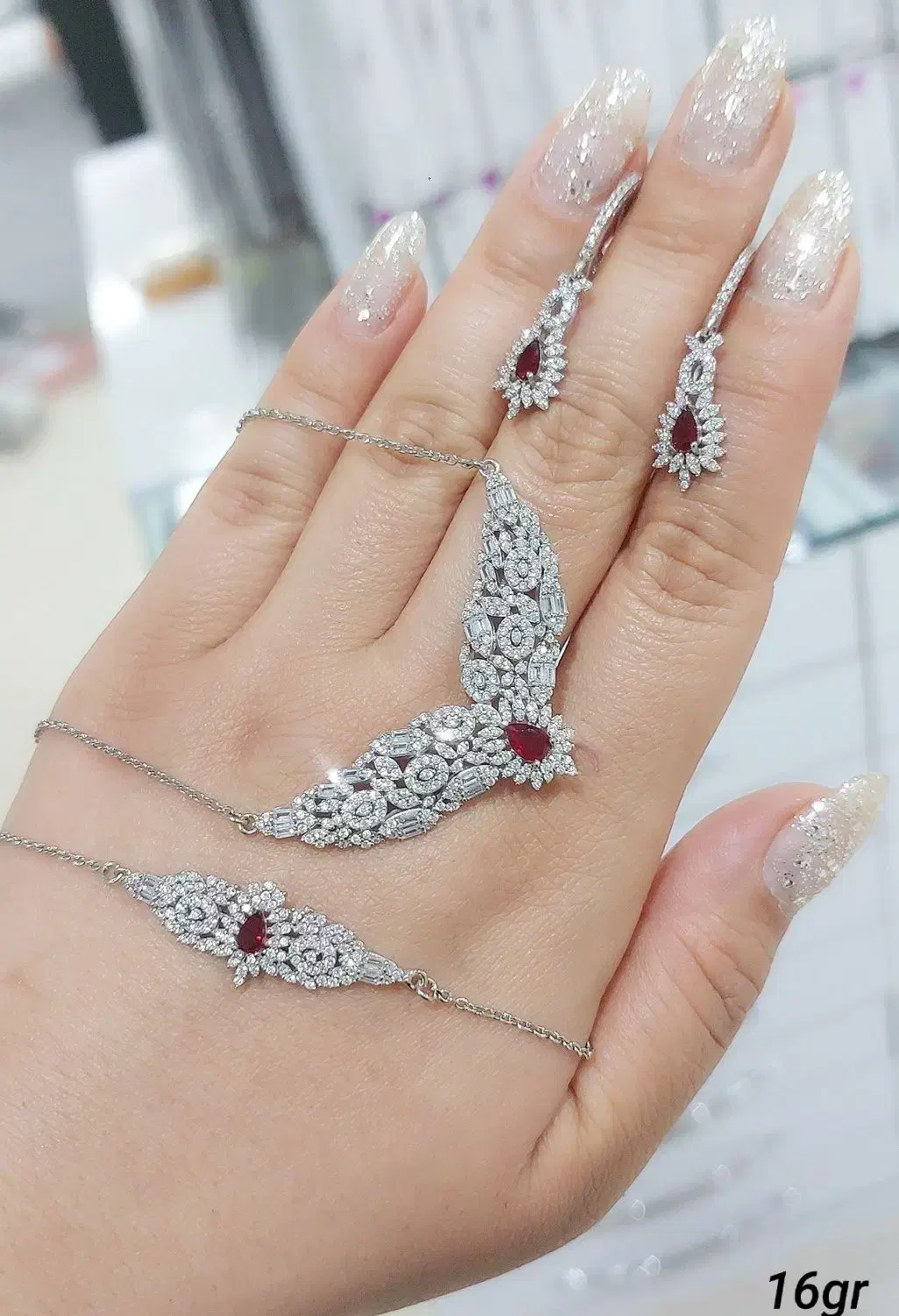 سرویس نقره جواهری کادو ناب تولد سالگرد ازدواج 2167|بدلیجات|تبریز, |دیوار