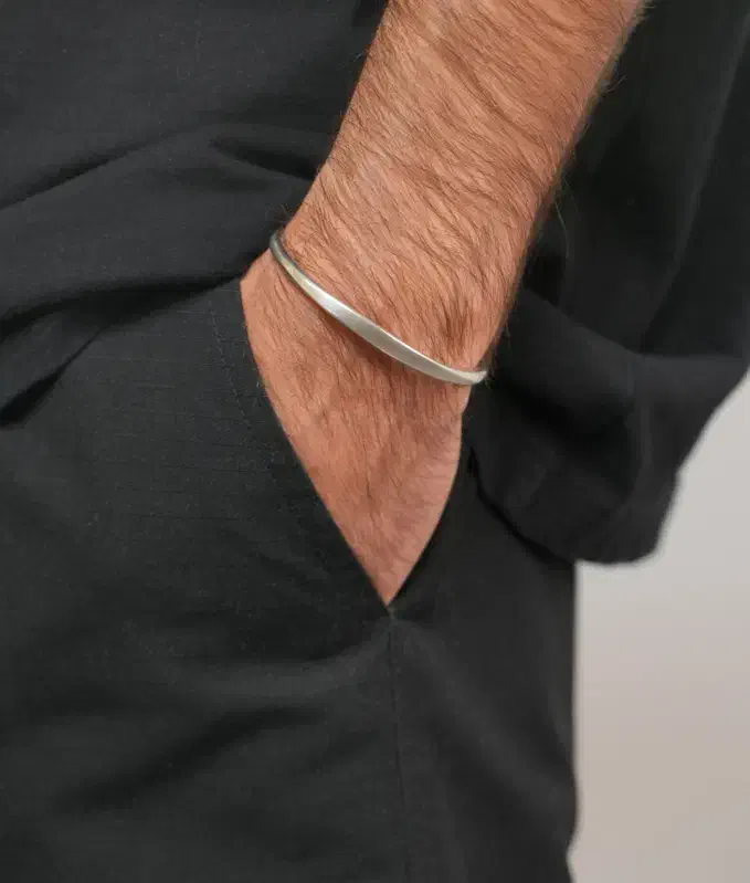 بنگل نقره مینیمال مردانه|جواهرات|تهران, هروی|دیوار