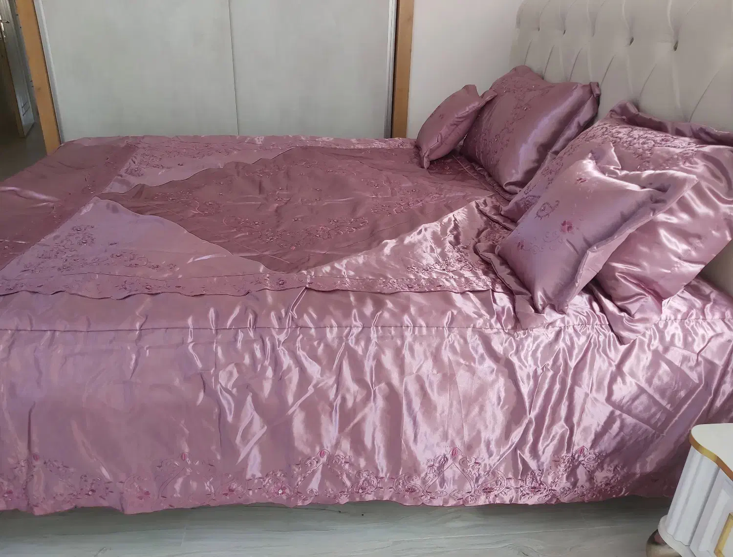 روتختی عروس دو نفره ساتن|سرویس روتختی|اصفهان, طامه|دیوار