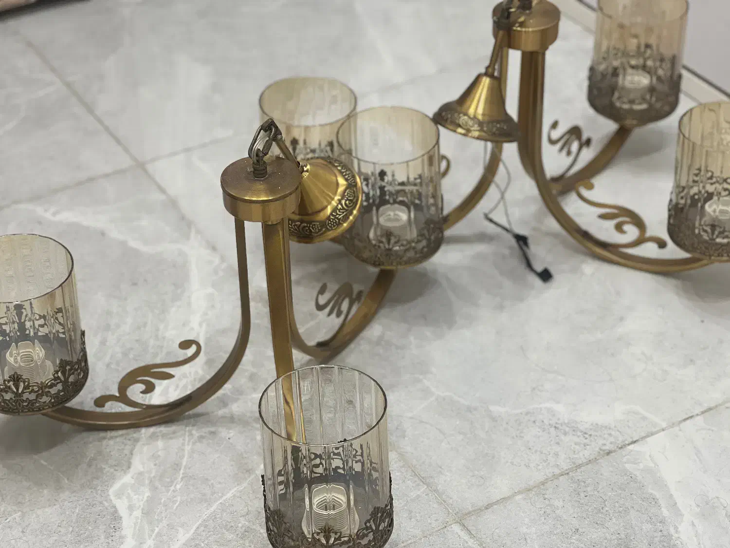 سه عدد لوستر واقعا زیبا|لوستر و چراغ آویز|لنگرود, |دیوار