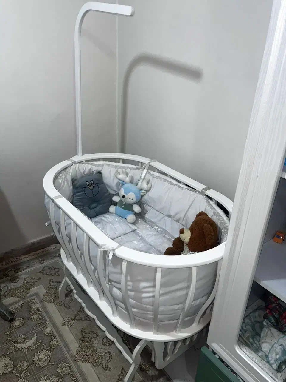 گهواره نوزاد  نو نو  اصلا استفاده نشده|تخت و صندلی بچه|اهواز, کیانپارس |دیوار