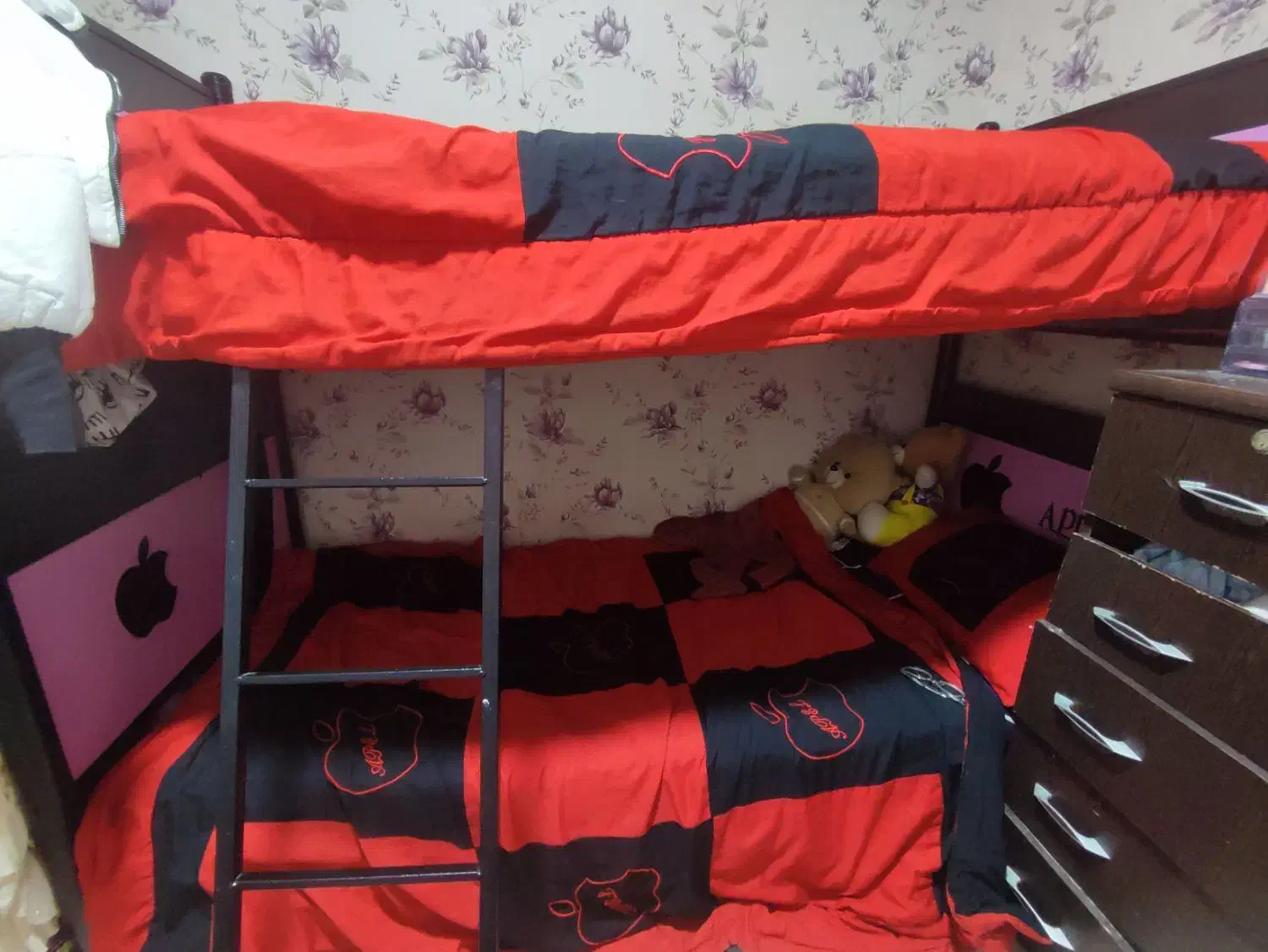 تخت دوطبقه باتشک|تخت و سرویس خواب|محمدیه-قزوین, |دیوار