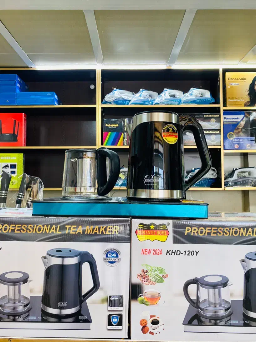 چای ساز رومانتیک صفحه دیجیتال تمام لمس شیشه ای|سماور، چای‌ساز، قهوه‌ساز|بروجن, |دیوار