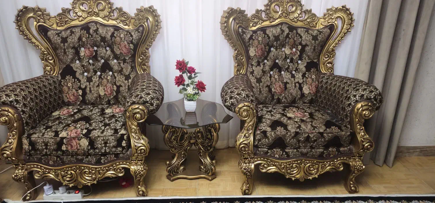 مبل سلطنتی ۹ نفره|مبلمان خانگی و میز عسلی|تهران, باغ فیض|دیوار