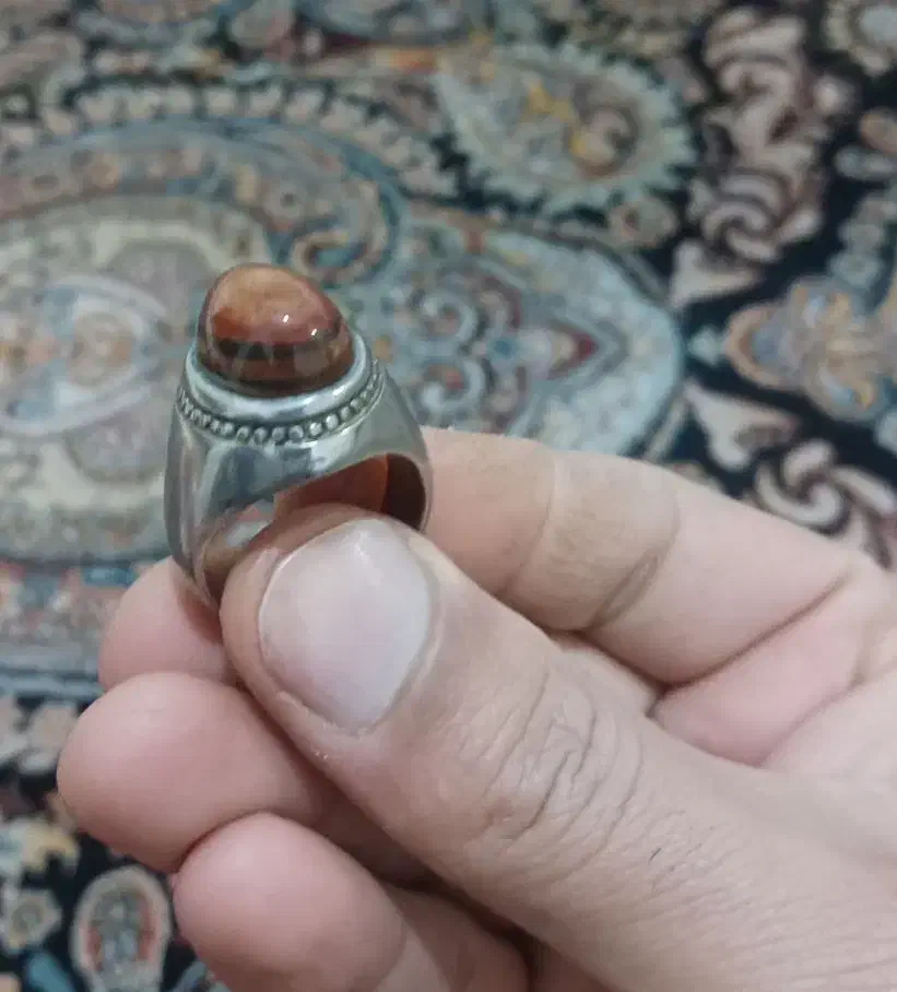 انگشتر عقیق سه پوست|بدلیجات|اهواز, حصیرآباد|دیوار