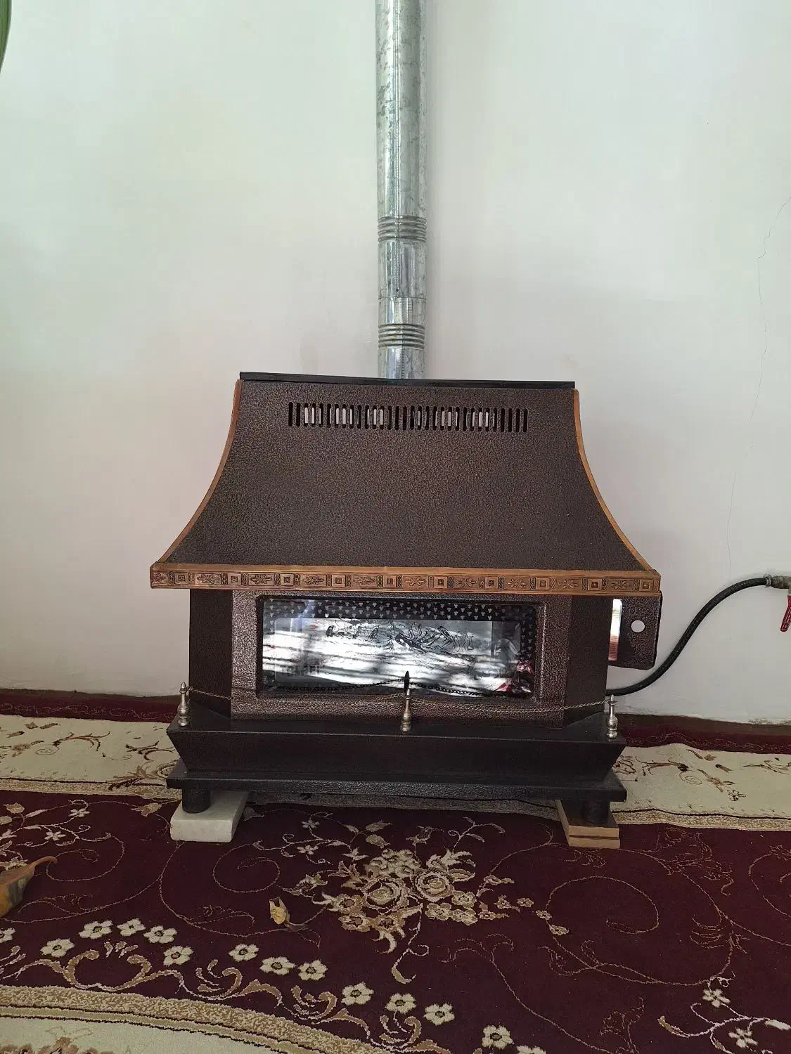 بخاری طرح دار شومینه ای|بخاری، هیتر، شومینه|سبزوار, فرهنگیان|دیوار