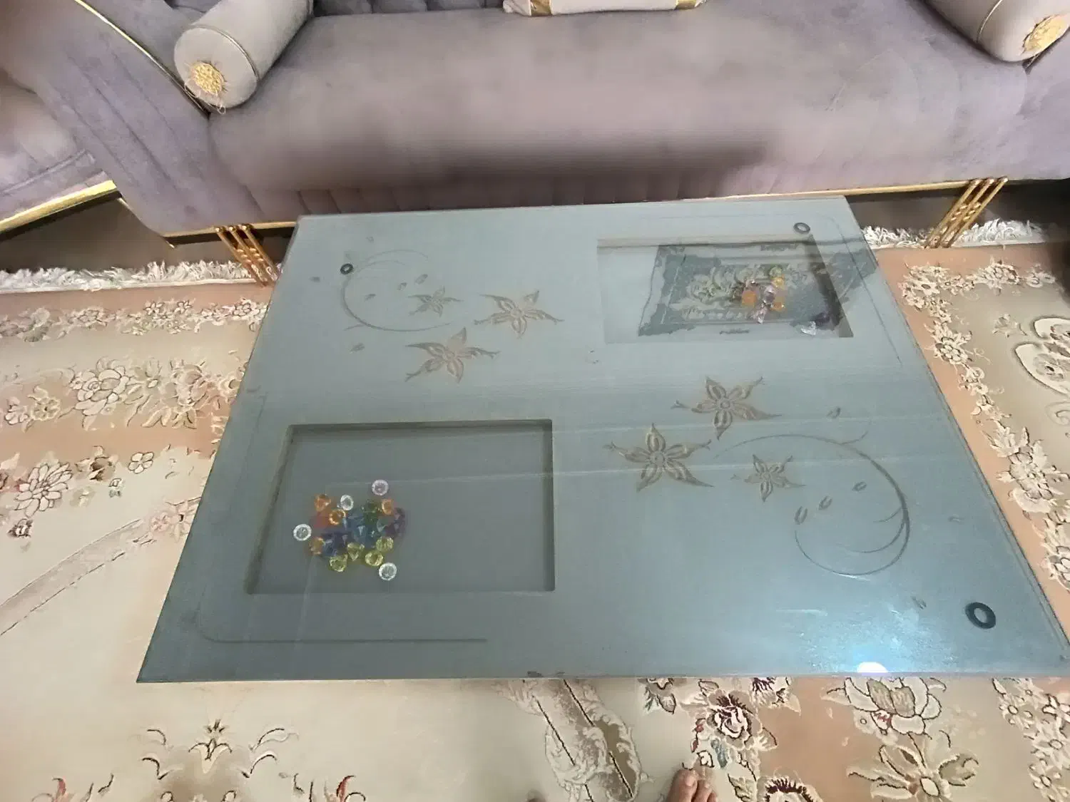 میز تی وی و میزجلو مبلی و۴تاگل میز طوسی جدید|مبلمان خانگی و میز عسلی|رامهرمز, |دیوار