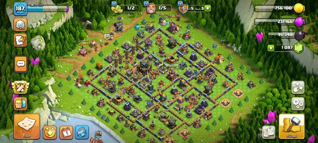 فروش اکانت کلش آف کلنز 187|کنسول، بازی ویدئویی و آنلاین|شهرکرد, |دیوار