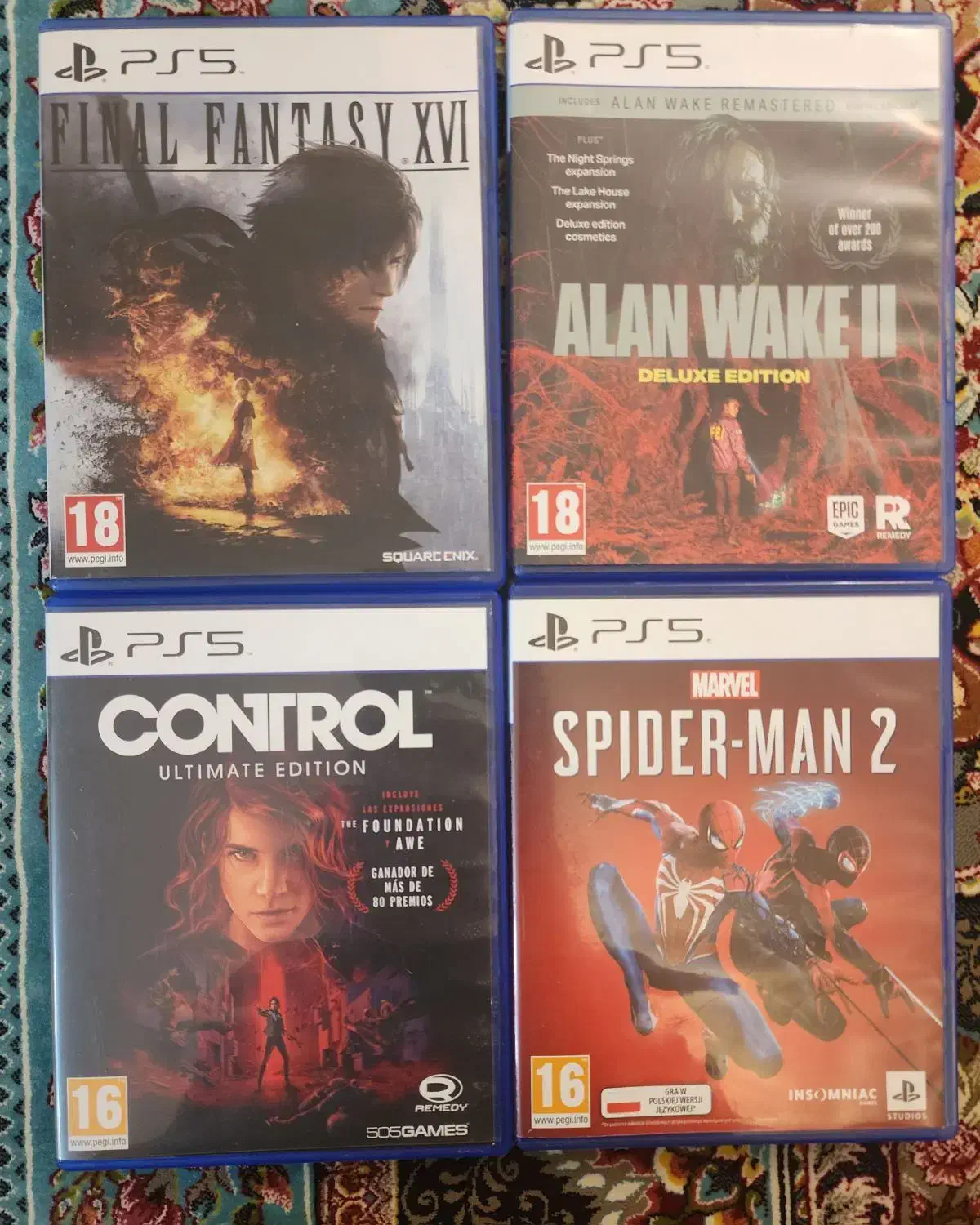 control spiderman 2 alan wake2 final fantasy doom|کنسول، بازی ویدئویی و آنلاین|تهران, پونک|دیوار