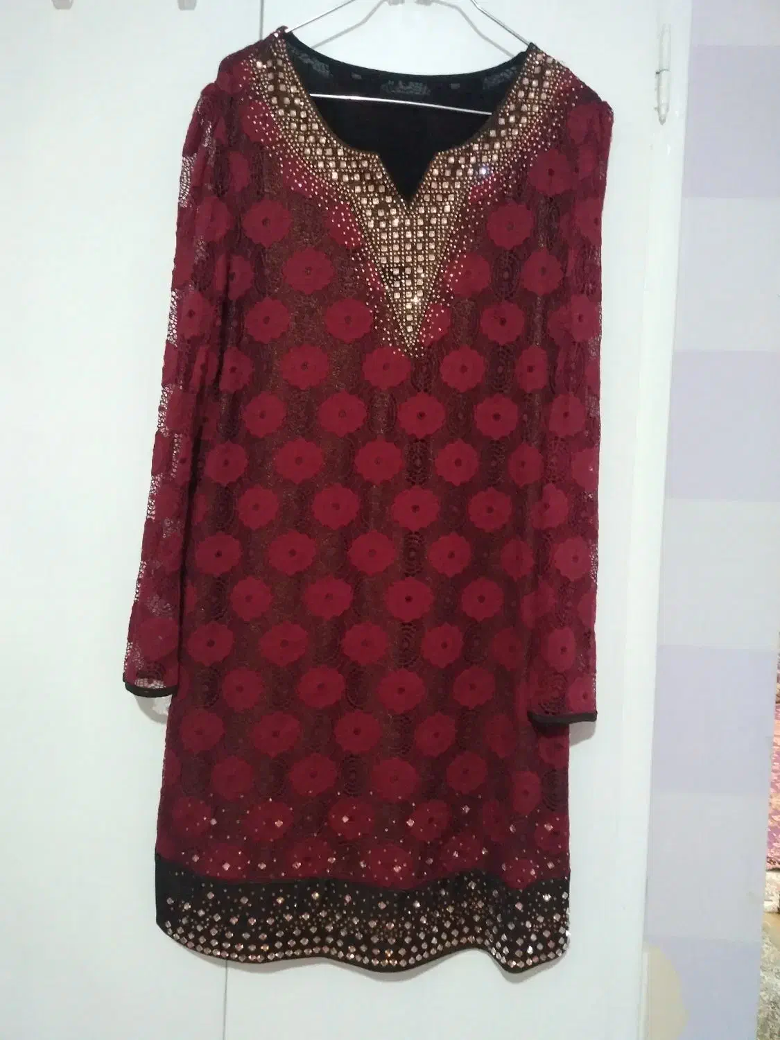 شومیز مجلسی سایز ۴۸تا۵۰|لباس|پرند, فاز ۲|دیوار