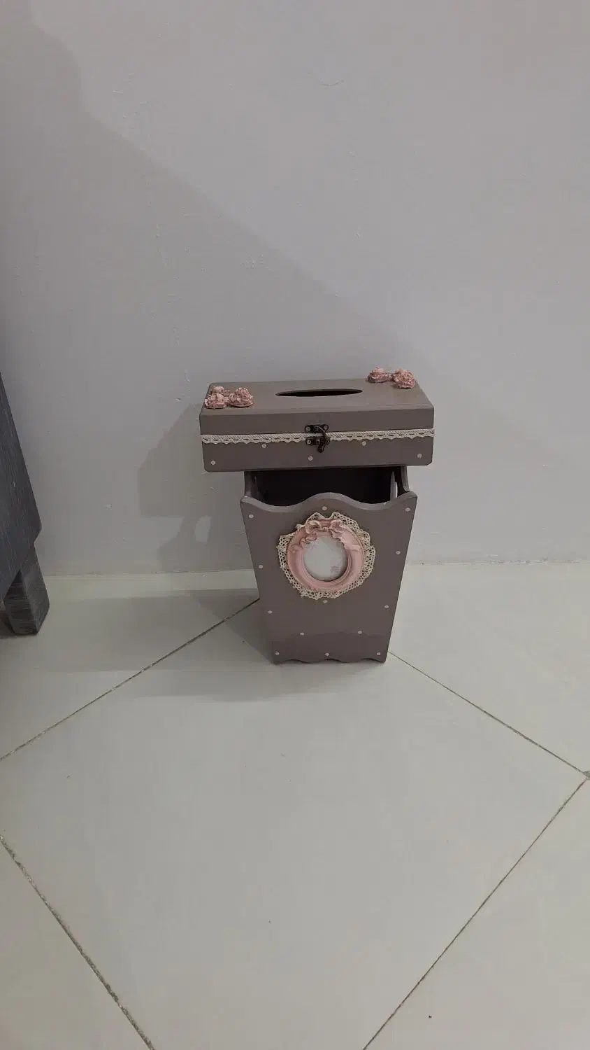 ست سطل آشغال و جای دستمال|صنایع دستی و سایر لوازم تزئینی|مشهد, هنرور|دیوار