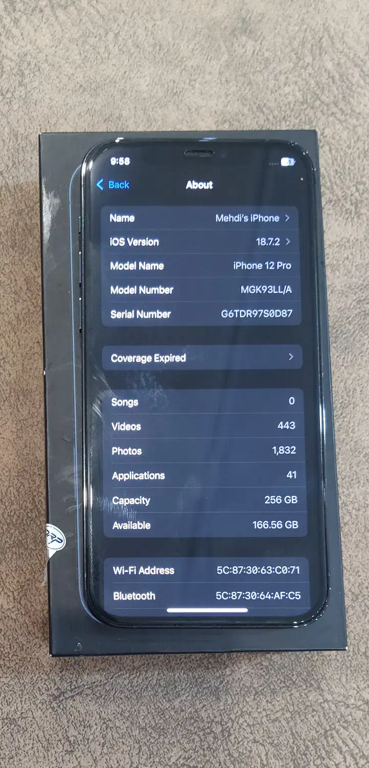 آیفون ۱۲ پرو۲۵۶|موبایل|تهران, پونک|دیوار