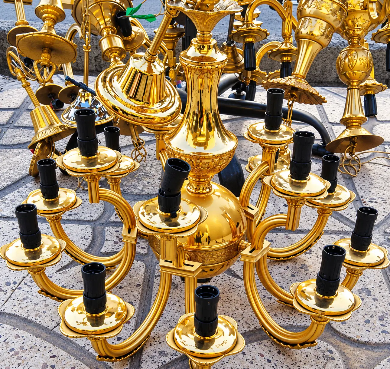 ساعت بوفه میز مجسمه شمعدان دست دوم|بوفه، ویترین، کنسول|تهران, نیاوران|دیوار